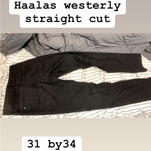 Haalas denim jeans (black) 31 waist 34 inseam